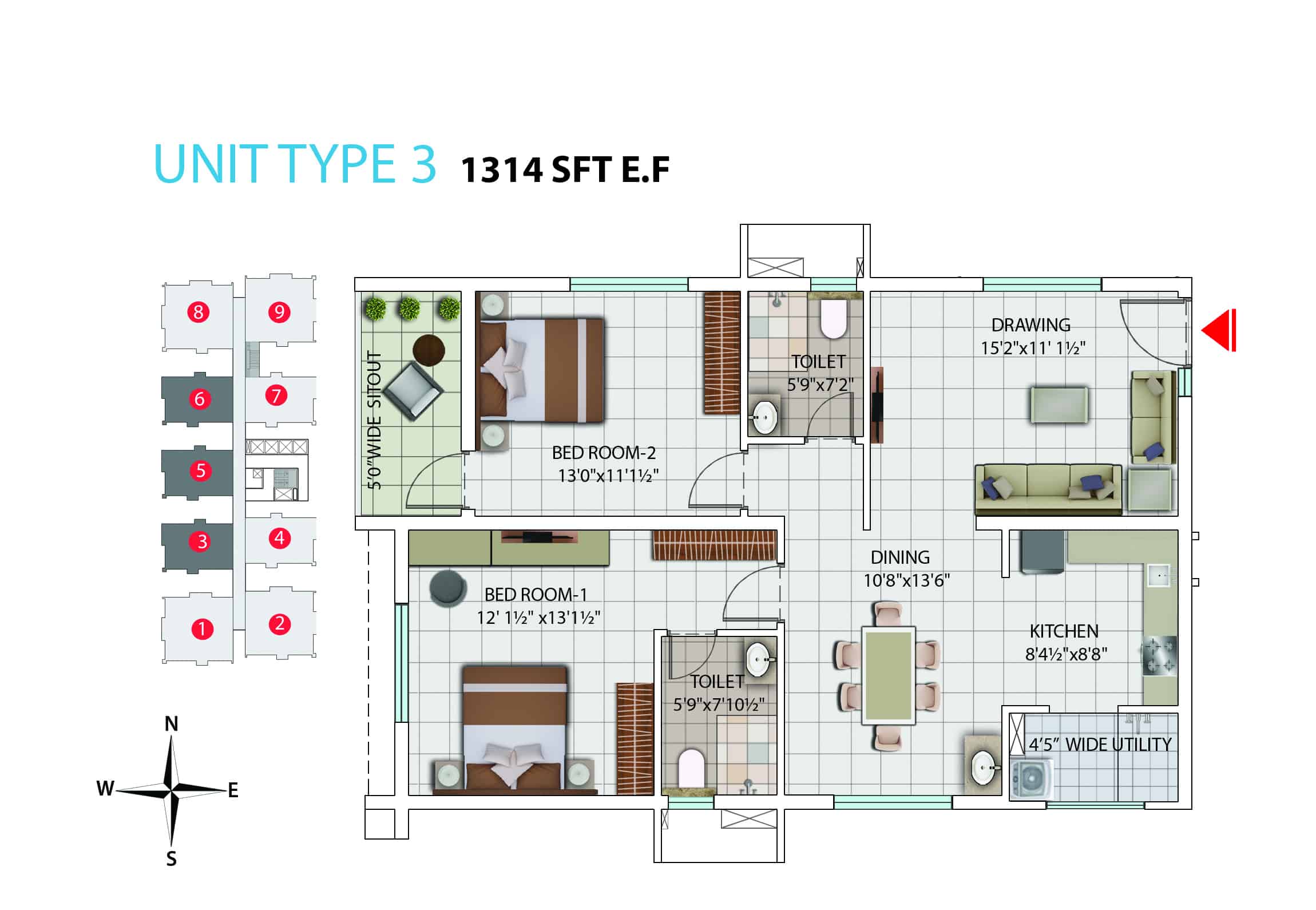 My Home Avatar Luxury 2 and 3 bhk apartments and flats in