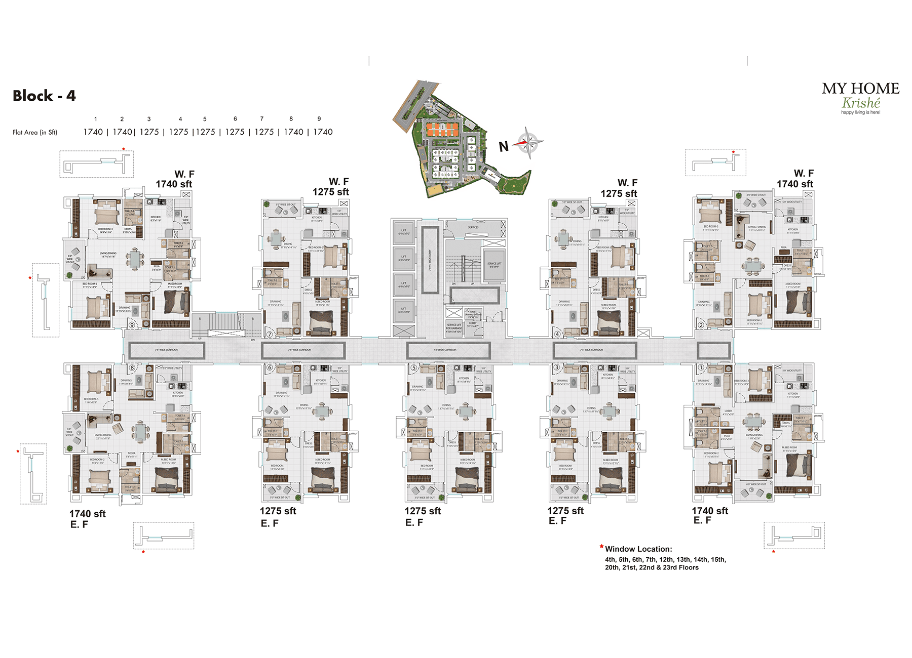 My Home Krishe Luxury 2 And 3 Bhk Apartments Flats In Gachibowli Block 4