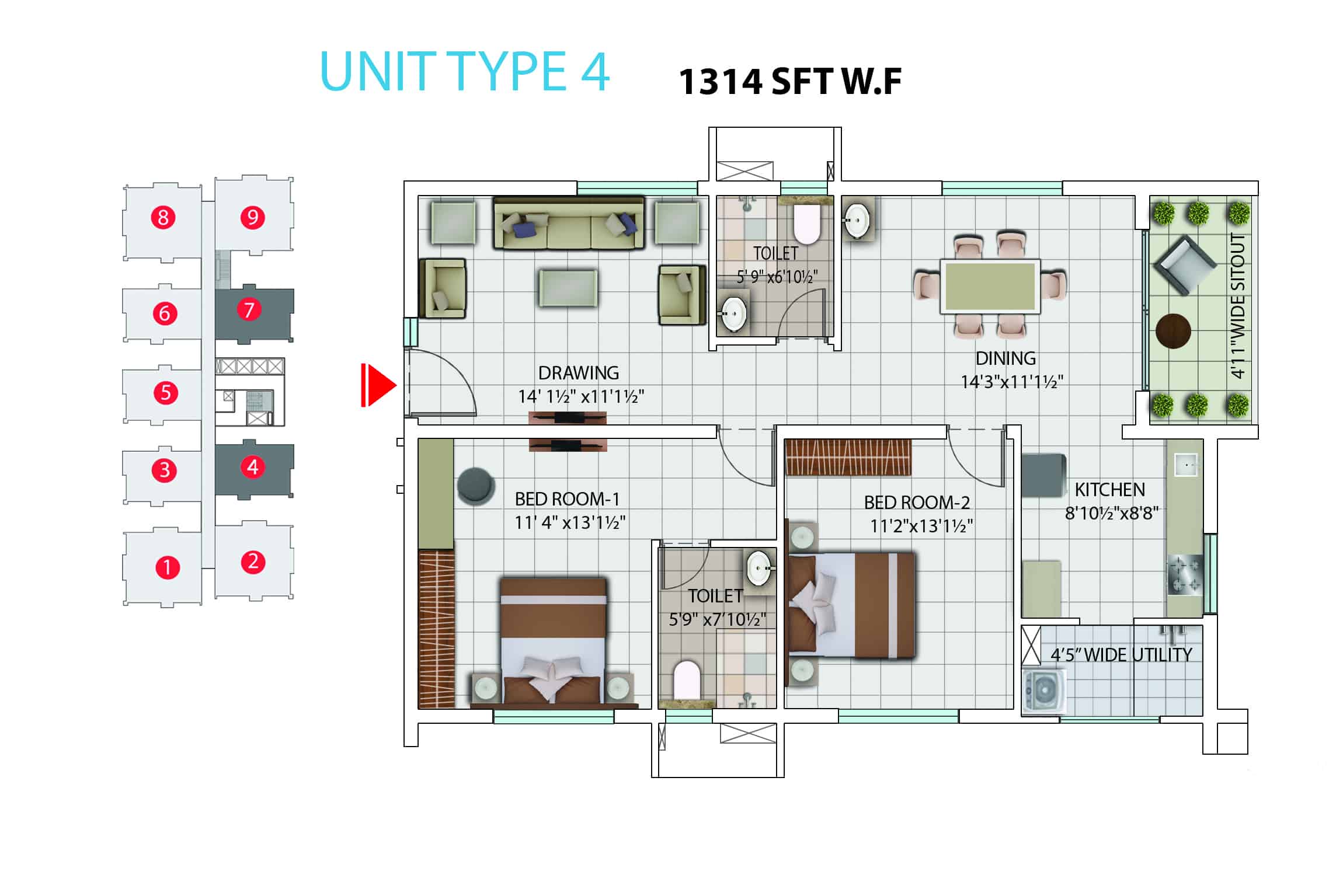 My Home Avatar Luxury 2 and 3 bhk apartments and flats in 