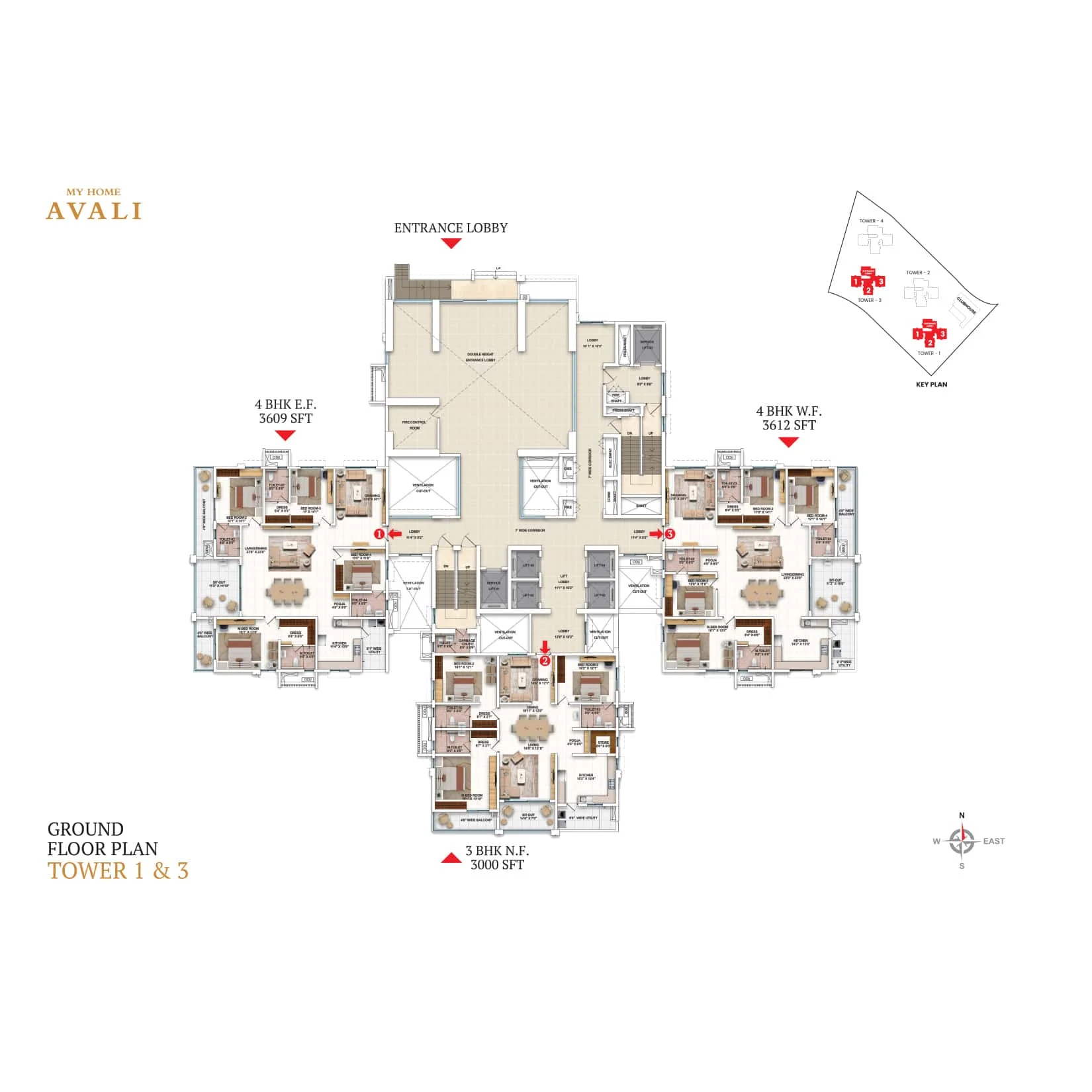 My Home Avali Floor Plan