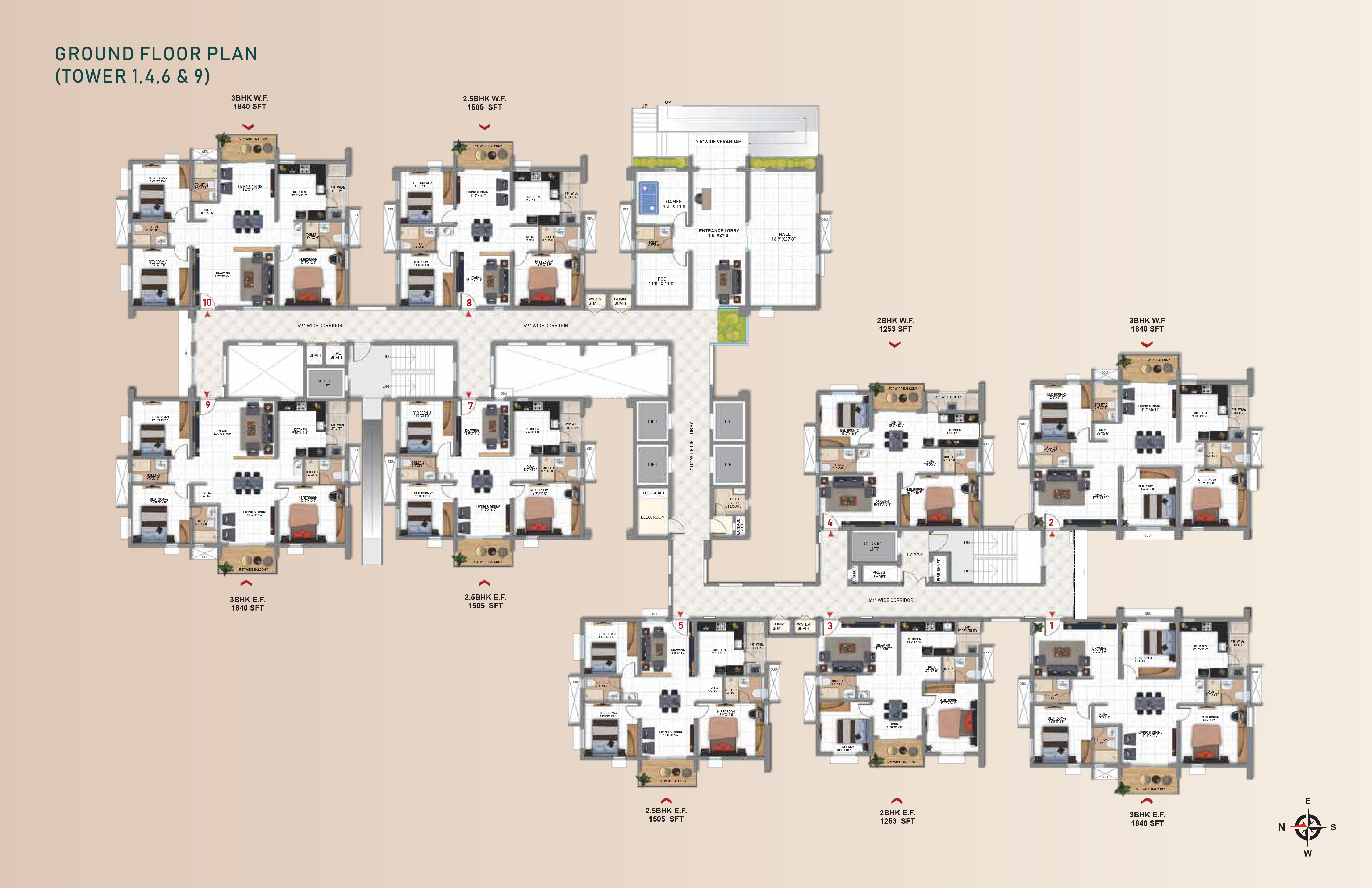 My Home Tridasa Floor Plan