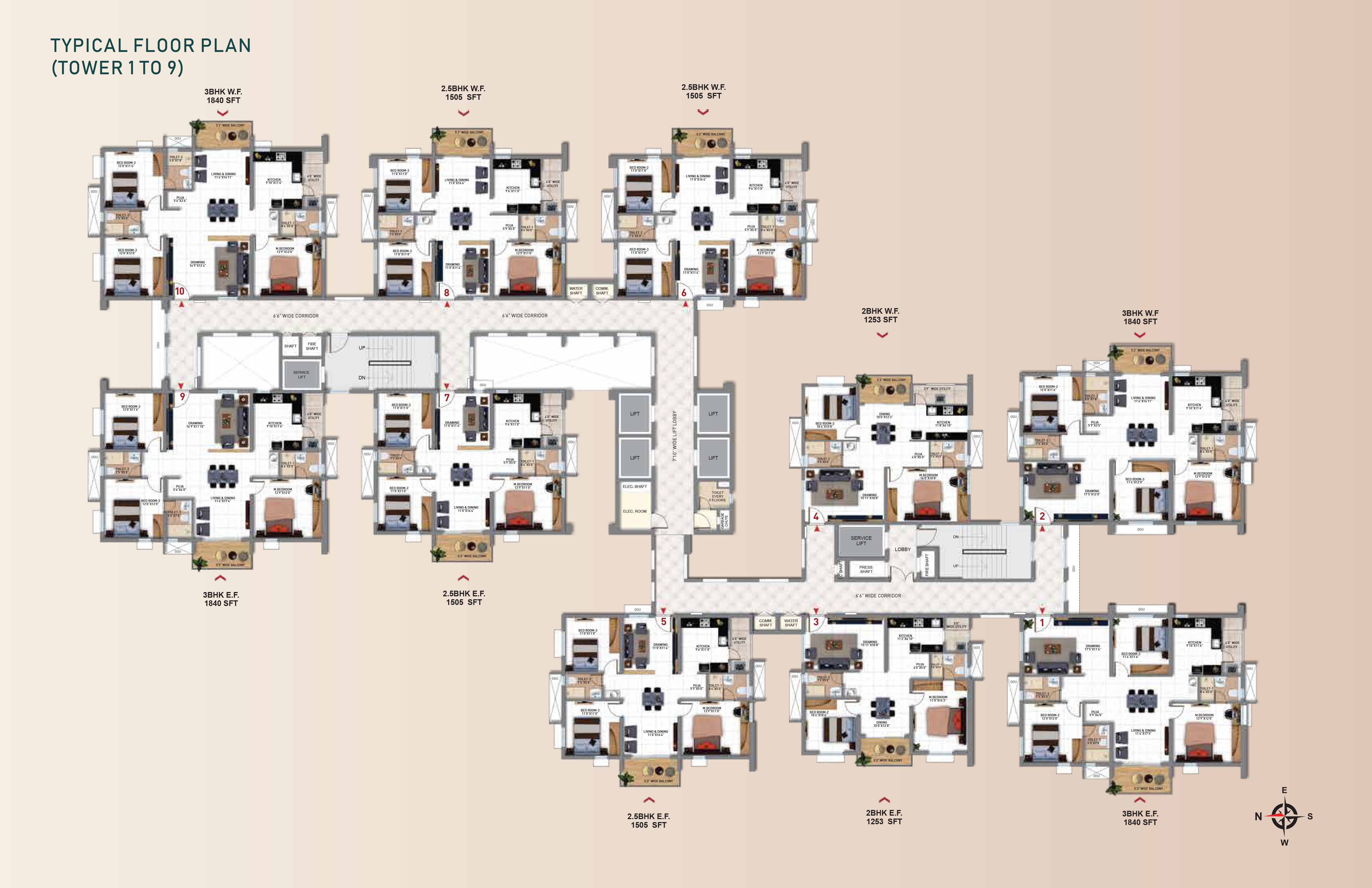 My Home Tridasa Floor Plan